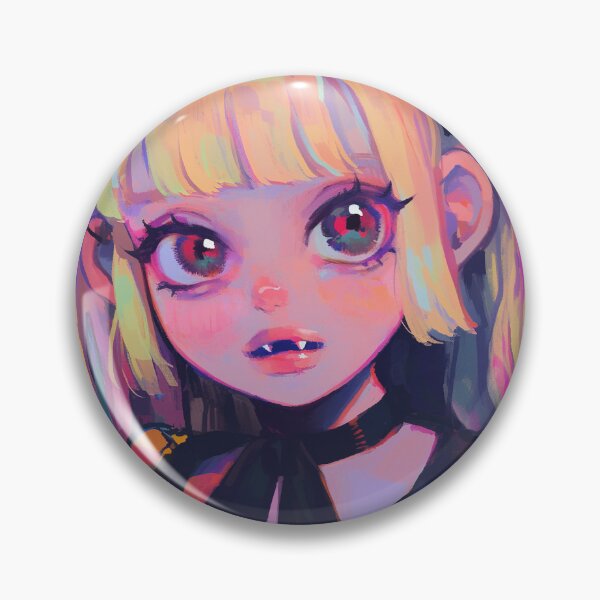 Item preview, Pastel Goth Vampire Demon Anime Girl designed and sold by bubblegoth.