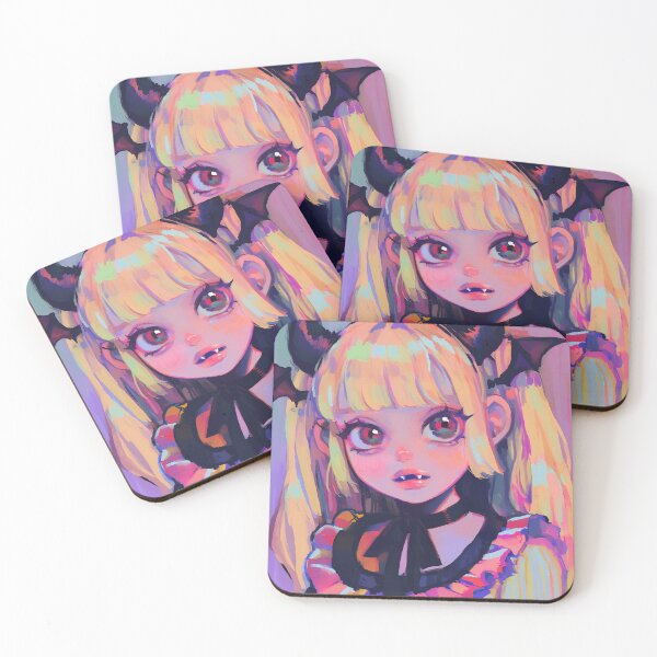 Item preview, Pastel Goth Vampire Demon Anime Girl designed and sold by bubblegoth.