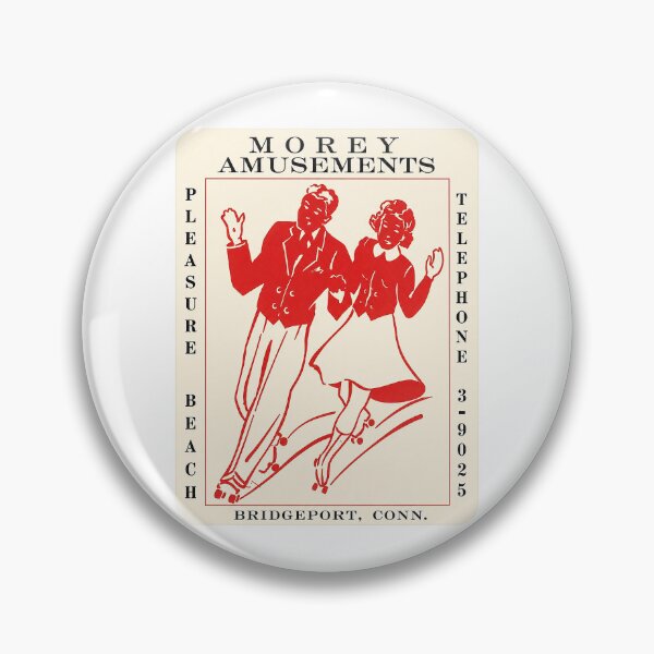 Item preview, Morey Amusements Bridgeport Connecticut Roller Skating Rink Sticker Decal Label designed and sold by tislord.