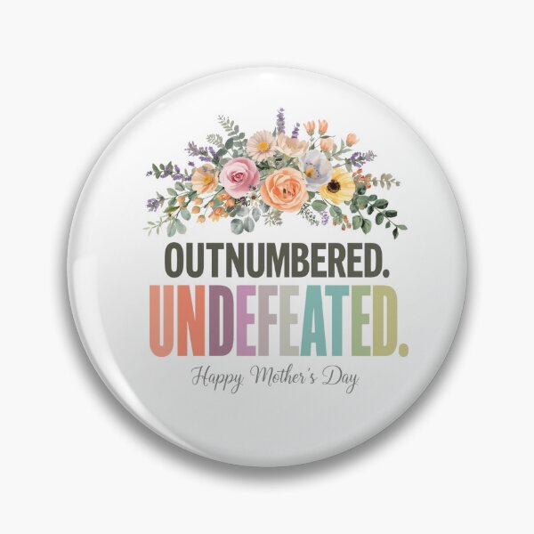 Artikelvorschau, Lustiges Blumen-T-Shirt für Mütter zum Muttertag – „Unterzahl, unbesiegt“ entworfen und verkauft von BornFabulous.