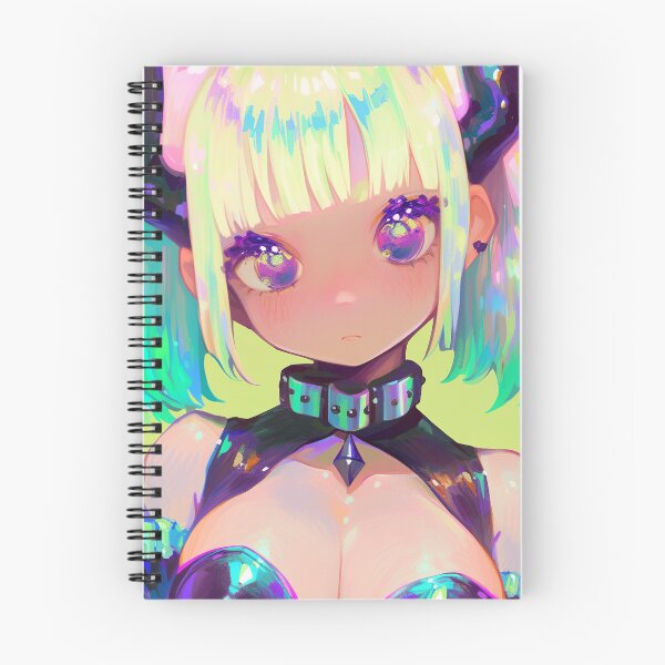 Item preview, Holographic Demon Girl With Horns designed and sold by bubblegoth.