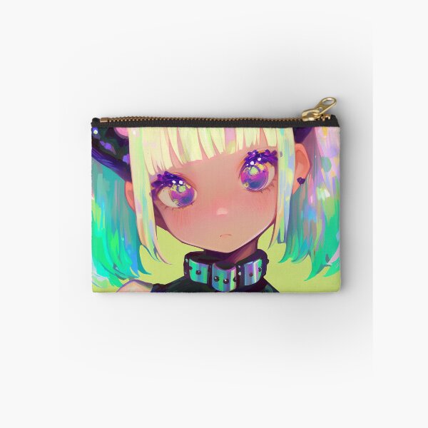 Item preview, Holographic Demon Girl With Horns designed and sold by bubblegoth.