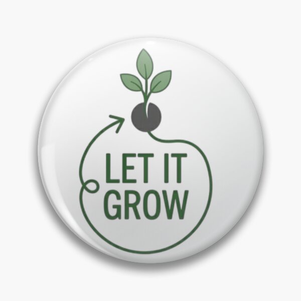 Item preview, Let It Grow – Minimalist Plant Growth Illustration designed and sold by Ajwaj.