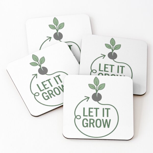 Item preview, Let It Grow – Minimalist Plant Growth Illustration designed and sold by Ajwaj.