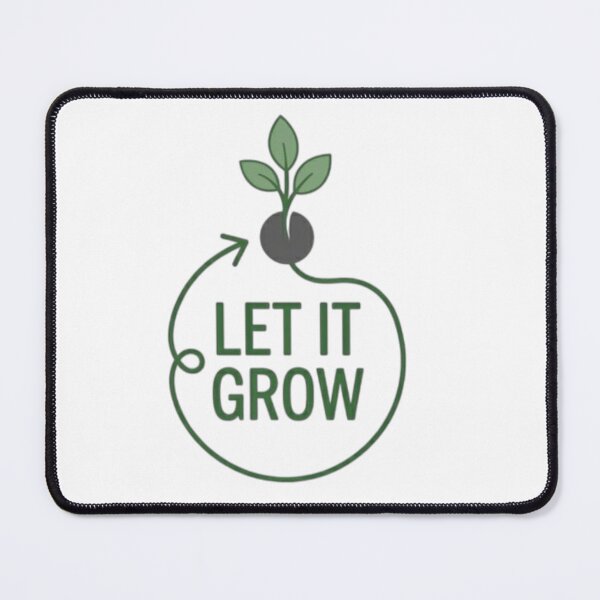 Item preview, Let It Grow – Minimalist Plant Growth Illustration designed and sold by Ajwaj.