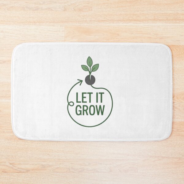 Item preview, Let It Grow – Minimalist Plant Growth Illustration designed and sold by Ajwaj.