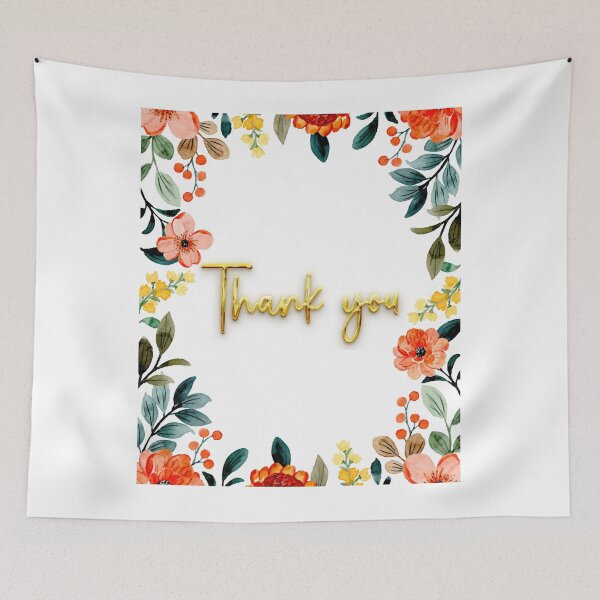 Item preview, Autumnal Floral Thank You? designed and sold by FunSticky14.