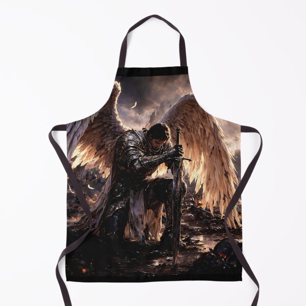 Item preview, Fallen Angel Warrior – Epic Dark Fantasy Battle Scene with Wings and Sword designed and sold by thor81pl.