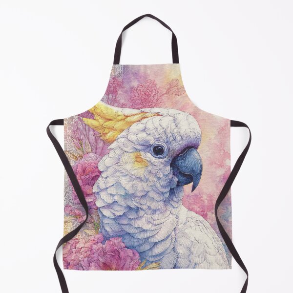 Item preview, Sulphur Crested Cockatoo with Peonies designed and sold by RyanPhamDesigns.