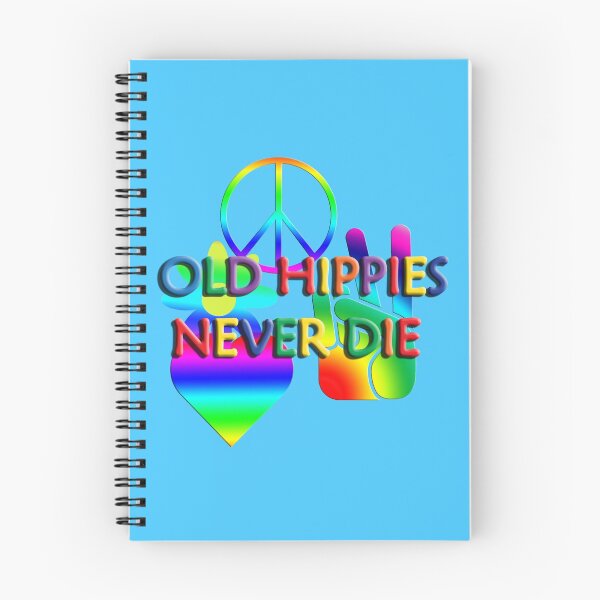 Item preview, Old Hippies Never Die designed and sold by Charmaine Paulson.