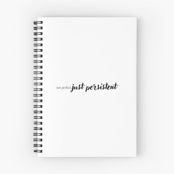Item preview, not perfect just persistent motivational quote anti perfectionism gift aesthetic tshirt mug designed and sold by THE JAVE STUDIOS.