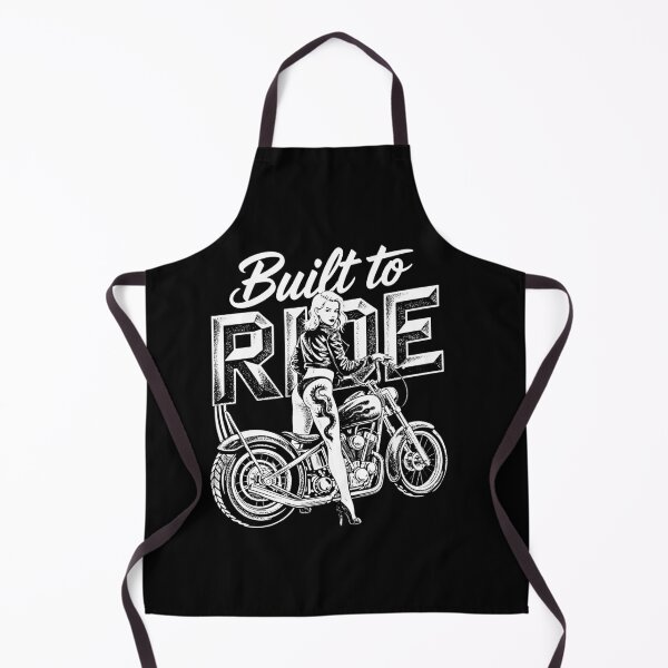 Item preview, Built To Ride Biker Girl Tattoo Chopper Motorcycle Retro Pin Up Woman designed and sold by graphixpolash.