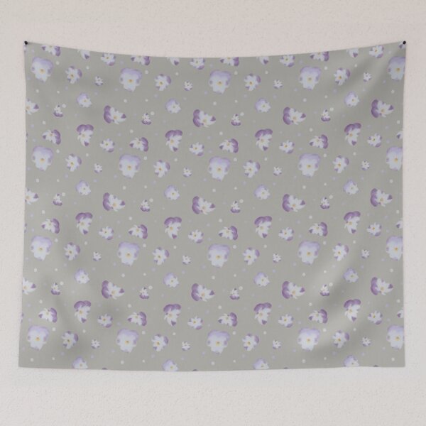 Item preview, Pansy Party - French Gray designed and sold by MelnDesign.