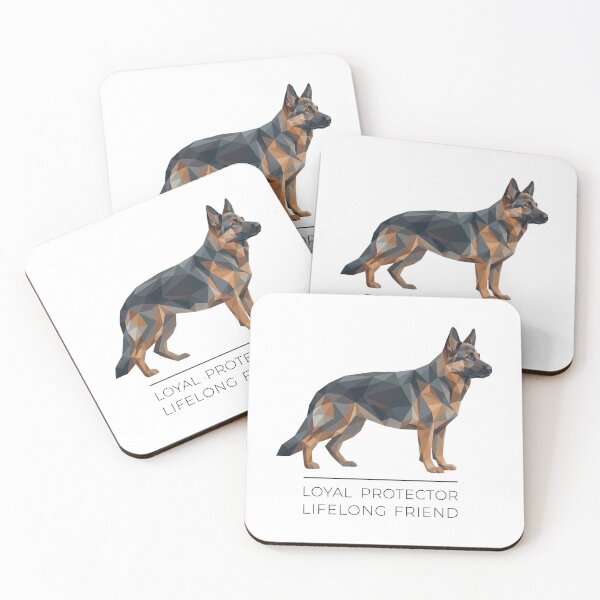 Item preview, German Shepherd Low-Poly - Loyal, brave, true designed and sold by Pfotenfaden.