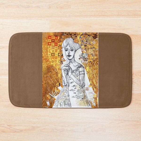 Item preview, Portrait Of Adele Bloch Bauer Inspired by Gustav Klimt (Drawing by ACCI) designed and sold by VanyssaGraphics.