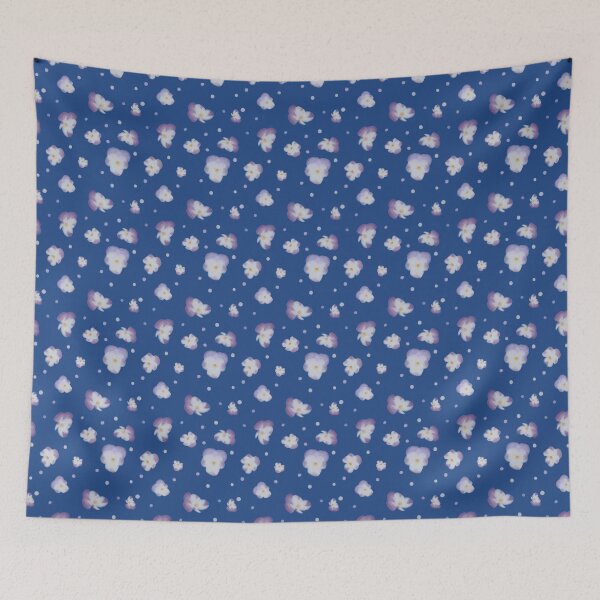 Item preview, Pansy Party - Navy designed and sold by MelnDesign.