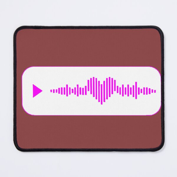 Item preview, Play Audio Magenta Sound Wave Podcast Voice Note designed and sold by AstronautMerch.