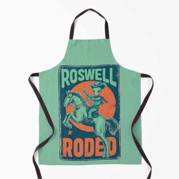 Item preview, Roswell Rodeo - Vintage Alien Cowboy Poster designed and sold by Cosmic Cactus.