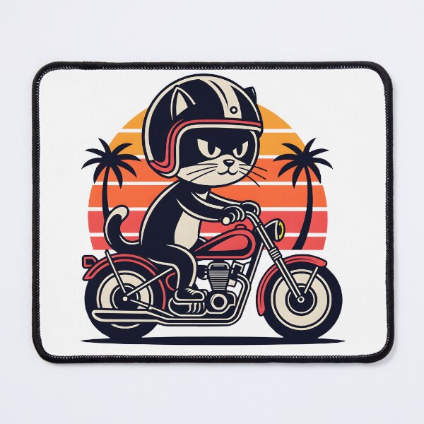 Item preview, Cat Motor Sunset designed and sold by Conrad-Geordz.