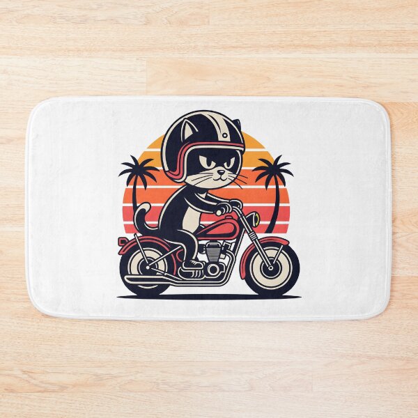 Item preview, Cat Motor Sunset designed and sold by Conrad-Geordz.