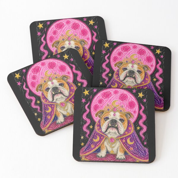 Item preview, Moon Queen Bulldog Crayon Art designed and sold by ZunZunArt.