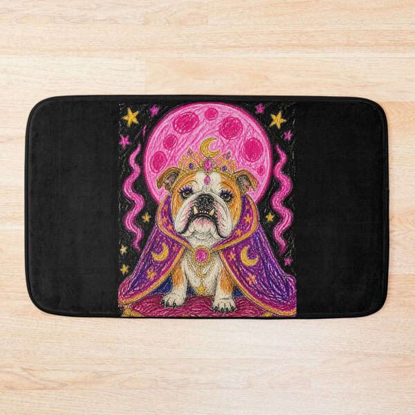 Item preview, Moon Queen Bulldog Crayon Art designed and sold by ZunZunArt.