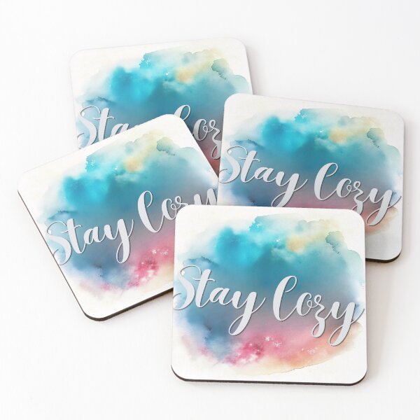 Item preview, Stay Cozy | Soft Watercolor Typography Aesthetic Design designed and sold by Angellacelin.