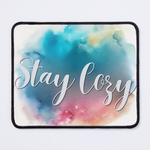 Item preview, Stay Cozy | Soft Watercolor Typography Aesthetic Design designed and sold by Angellacelin.