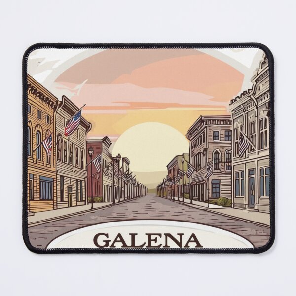 Item preview, Galena Illinois Vintage Downtown Travel Poster Sticker designed and sold by Modefissi.