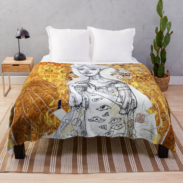 Item preview, Portrait Of Adele Bloch Bauer Inspired by Gustav Klimt (Drawing by ACCI) designed and sold by VanyssaGraphics.