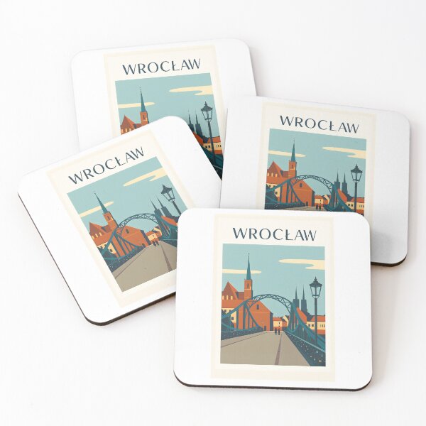 Item preview, Wroclaw Poland: Romantic Tumski Bridge Retro Travel designed and sold by Beyond Destinations.