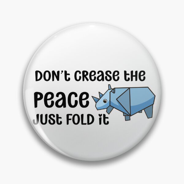 Item preview, Don't Crease the Peace- Just Fold It | Origami designed and sold by chicdeboutique.