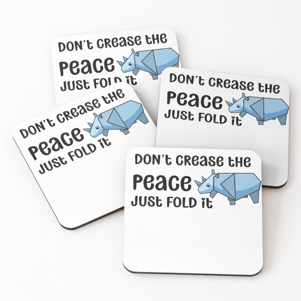 Item preview, Don't Crease the Peace- Just Fold It | Origami designed and sold by chicdeboutique.