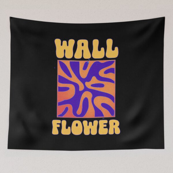 Item preview, Wall flower - blue and orange designed and sold by Stefrait-7.