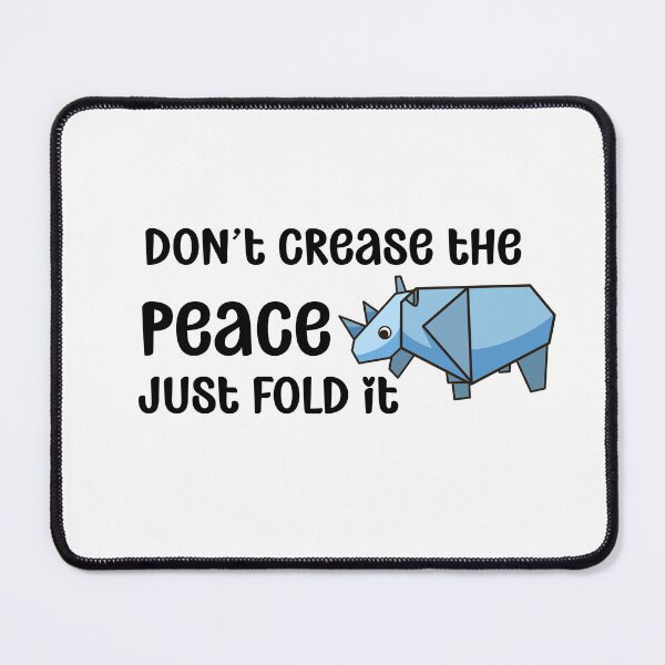 Item preview, Don't Crease the Peace- Just Fold It | Origami designed and sold by chicdeboutique.