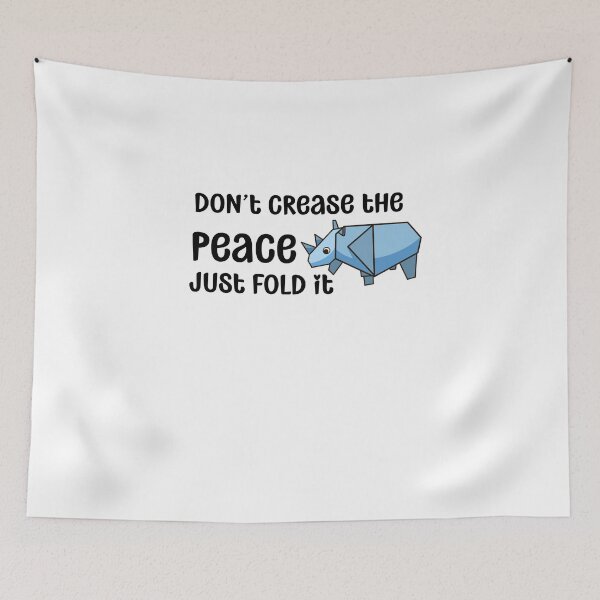 Item preview, Don't Crease the Peace- Just Fold It | Origami designed and sold by chicdeboutique.
