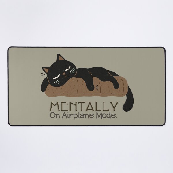 Item preview, Mentally On Airplane Mode designed and sold by Wobble Studio.