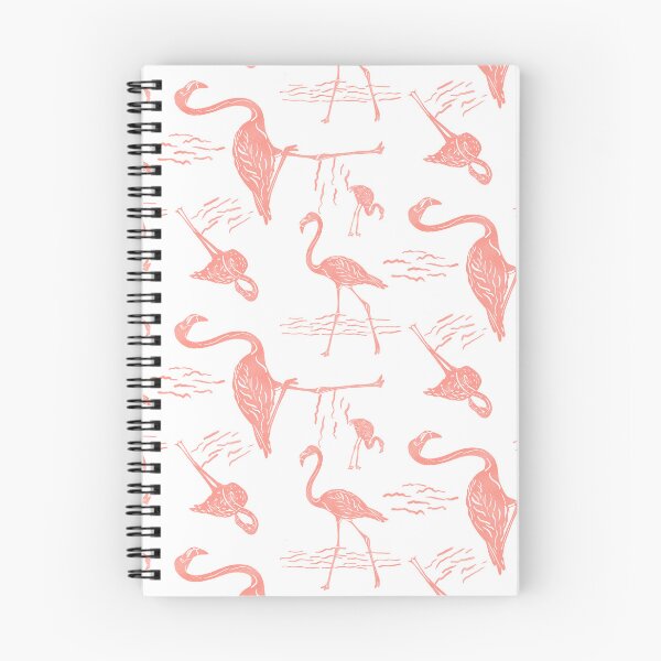 Item preview, Flamingo Frolic Block Print Style designed and sold by PD-Coastal.