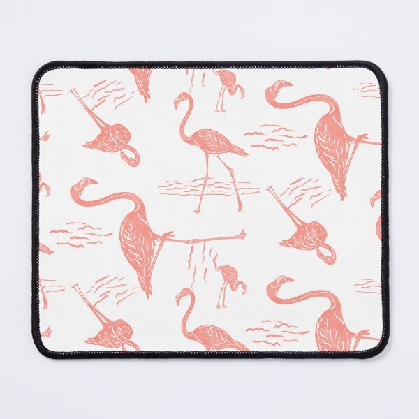 Item preview, Flamingo Frolic Block Print Style designed and sold by PD-Coastal.