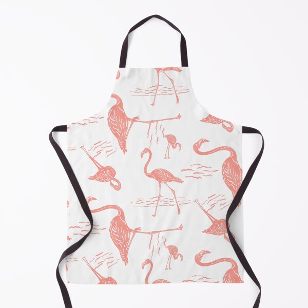 Item preview, Flamingo Frolic Block Print Style designed and sold by PD-Coastal.