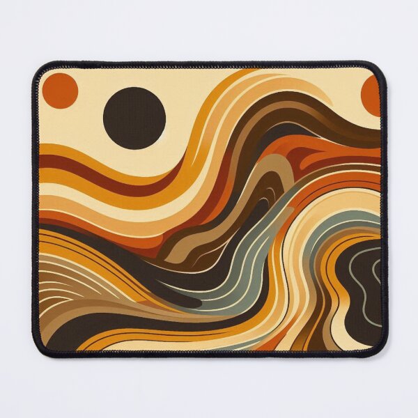 Item preview, Retro Waves – Abstract Earth Tones Design designed and sold by Dogandesighn.