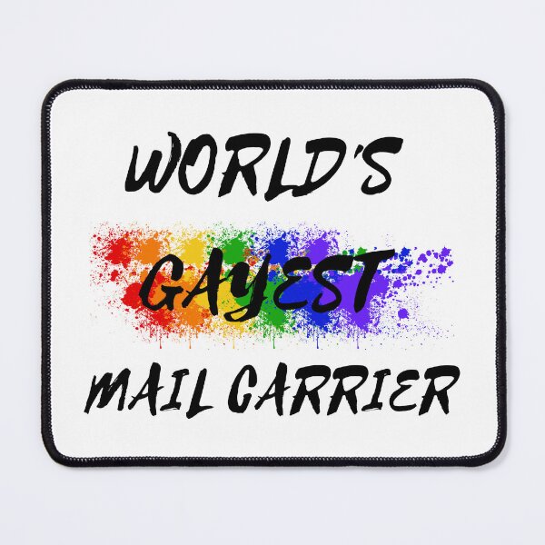 Item preview, World's Gayest Mail Carrier designed and sold by LuckyKermit.