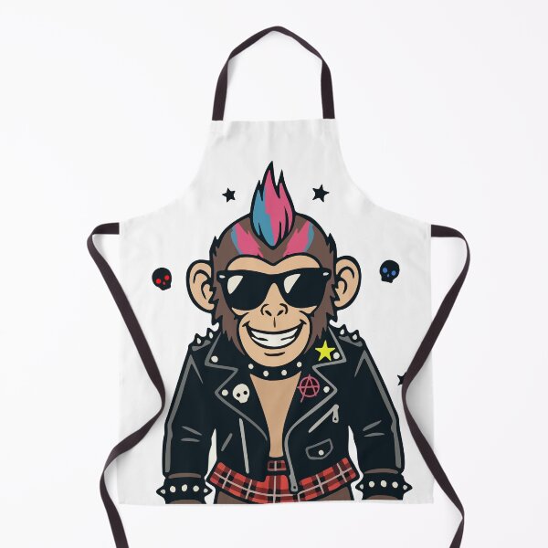 Item preview, Rebel Ape — The Punk Monkey Who Gives Zero Bananas designed and sold by Liberty4Punk.