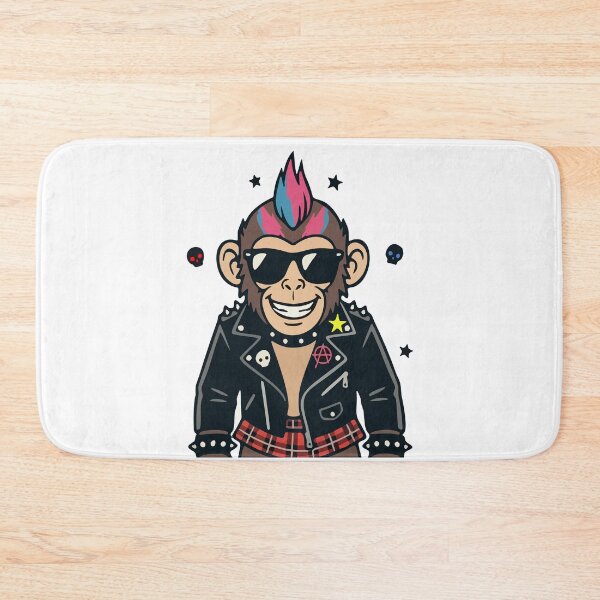 Item preview, Rebel Ape — The Punk Monkey Who Gives Zero Bananas designed and sold by Liberty4Punk.