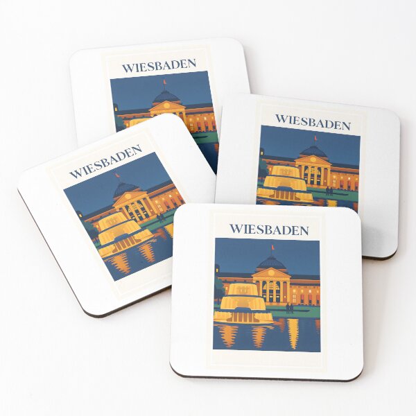 Item preview, Wiesbaden Night Glow: Historic Kurhaus & Fountain designed and sold by Beyond Destinations.