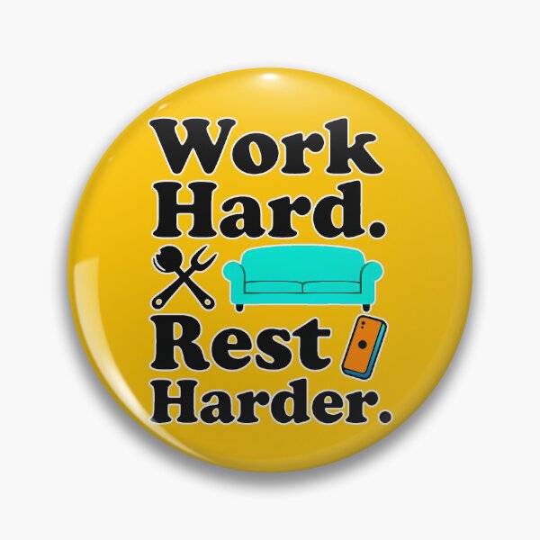 Item preview, Work Hard Rest Harder Funny Lifestyle Shirt – Relax Motivation Design designed and sold by Topoartispp.
