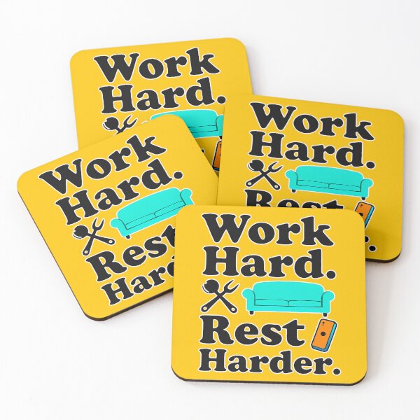 Item preview, Work Hard Rest Harder Funny Lifestyle Shirt – Relax Motivation Design designed and sold by Topoartispp.