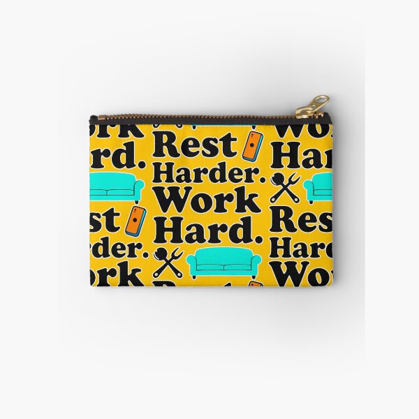 Aperçu de l'œuvre Work Hard Rest Harder Funny Lifestyle Shirt – Relax Motivation Design créée et vendue par Topoartispp.