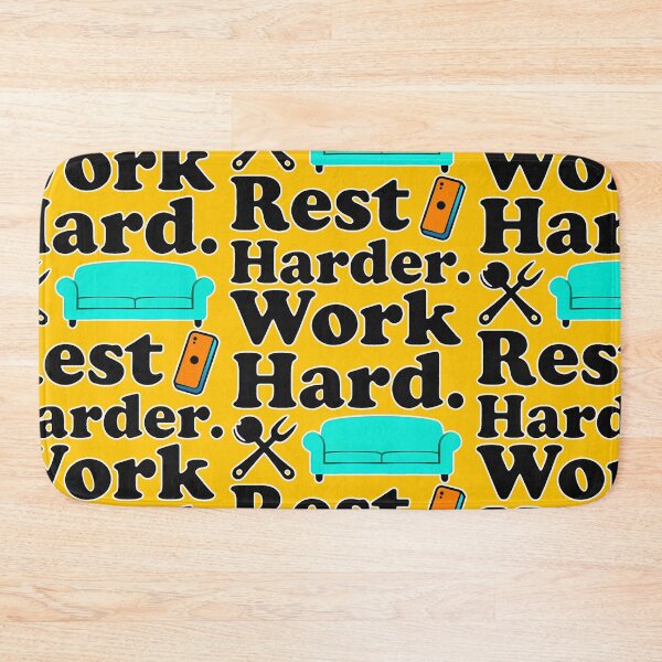 Aperçu de l'œuvre Work Hard Rest Harder Funny Lifestyle Shirt – Relax Motivation Design créée et vendue par Topoartispp.