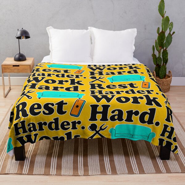 Item preview, Work Hard Rest Harder Funny Lifestyle Shirt – Relax Motivation Design designed and sold by Topoartispp.